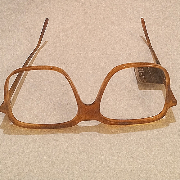 New 1980s Unisex Vintage Oversized Square Robert La Roche Handmade Eyeglasses - Picture 4 of 6